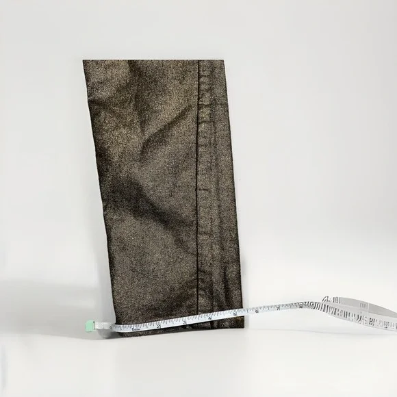 Bisou Bisou Gold metallic stretch skinny pants Sz 14 - Picture 3 of 8